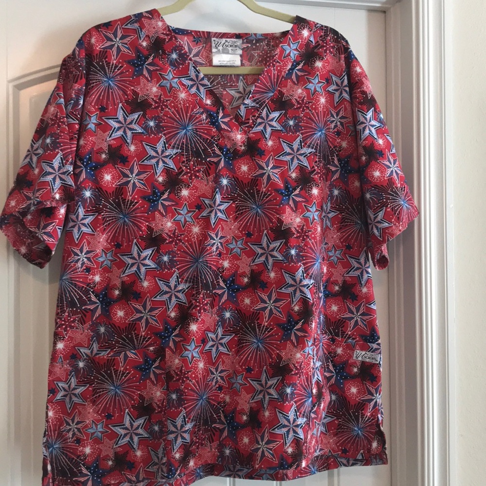 NWOT Patriotic Scrub Yop